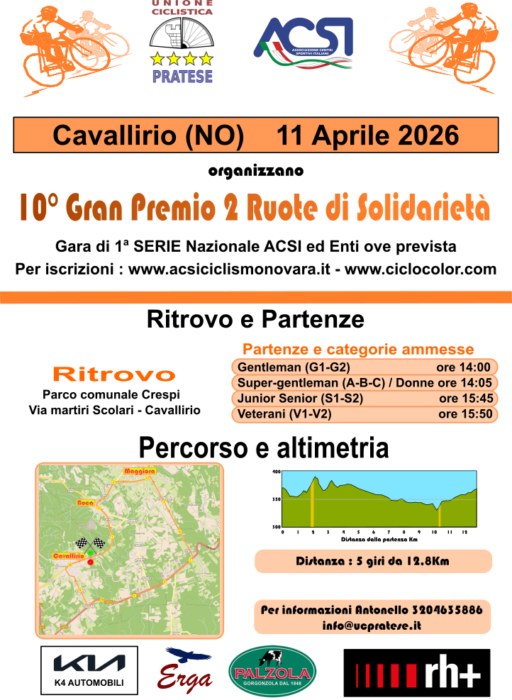 2 Ruote di Solidarietà 2026