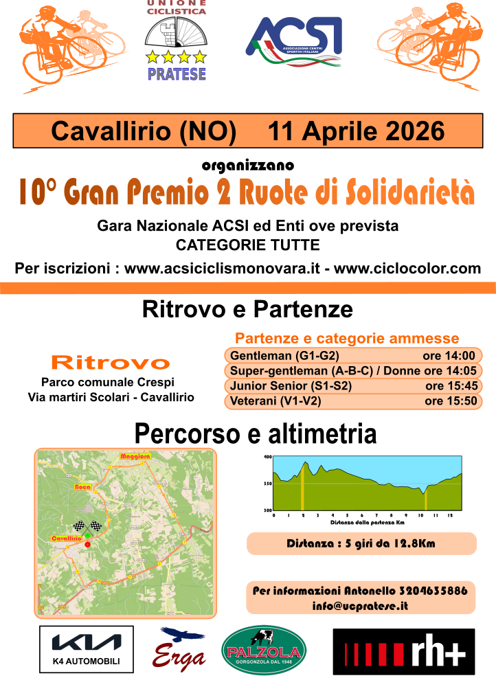 2 Ruote di Solidarietà 2026